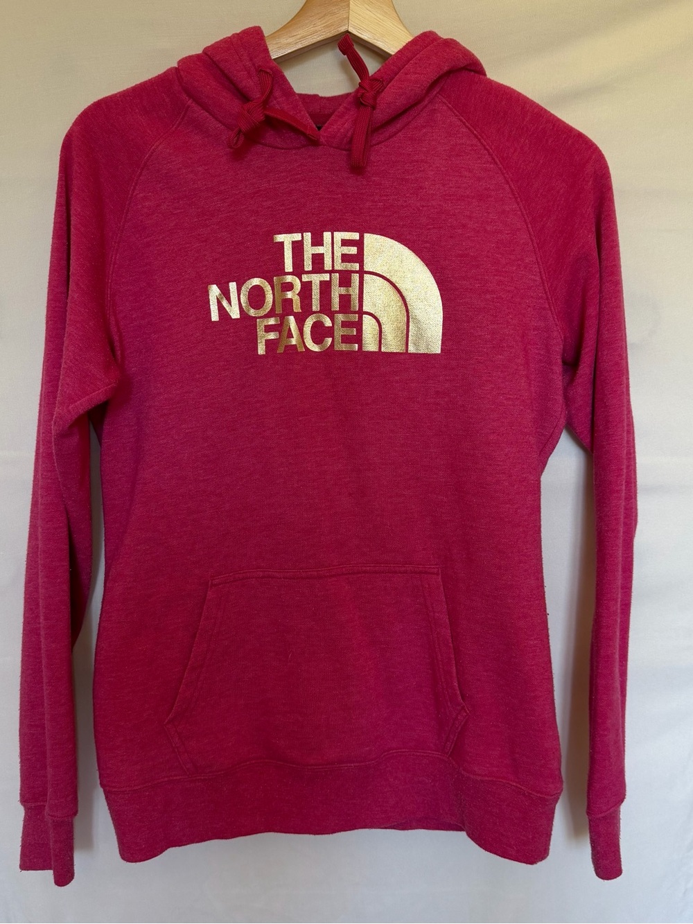 The North Face Fuchsia Pink Logo Hooded Pullover